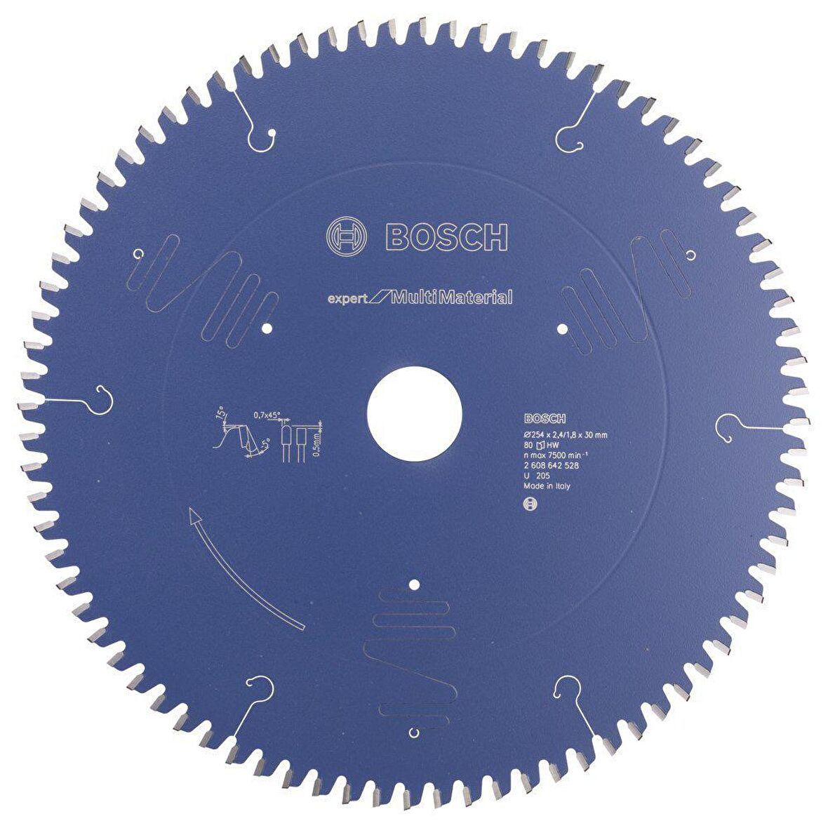 Bosch  Ahşap, Plastik, Alüminyum Testeresi 254*30 mm 80 Diş Expert Multi Material 2608642528